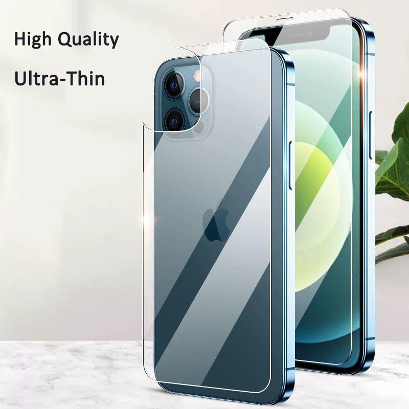 3 In 1 2PCS Front+Back+Lens Full Cover Tempered Glass Film For iPhone 12 11 Pro Max Mini Screen Protector For iPhone 13 Pro Max Glass Temper Glass Film Temper Glass Film Premium HD Clarity Anti-Fingerprint/Scratch for iPhone
