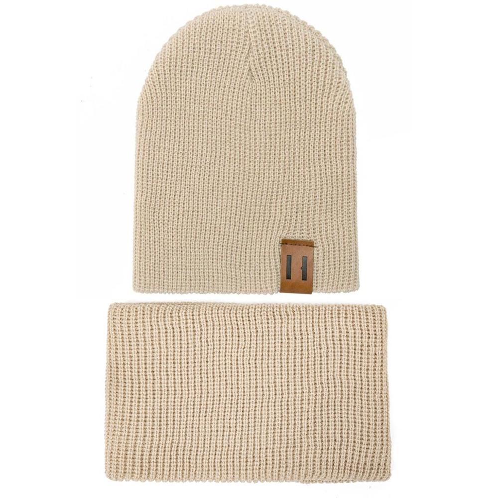 Modern Baby Set Hat Cap and Scrif And Snood Warm Hat Scarf Caps Scarves Knit Hats For Kids