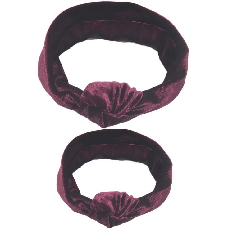 Modern Mother & Baby Headbands Kids Girl Bow With Rabbit ear Print Floral Hair Bands Parent-Child Hair Accessories