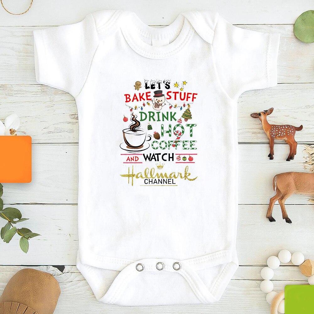 Baby Girl / boy Clothes Cute Dog Christmas Print One-Pieces Bodysuit for Newborns Design