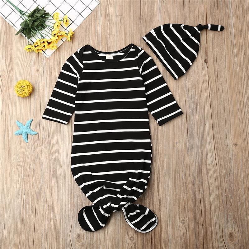 Cute Baby Sleeping Bags Newborn Infant Swaddle Wrap Envelope Baby Blanket Striped Swaddling Wrap Sleep Sack