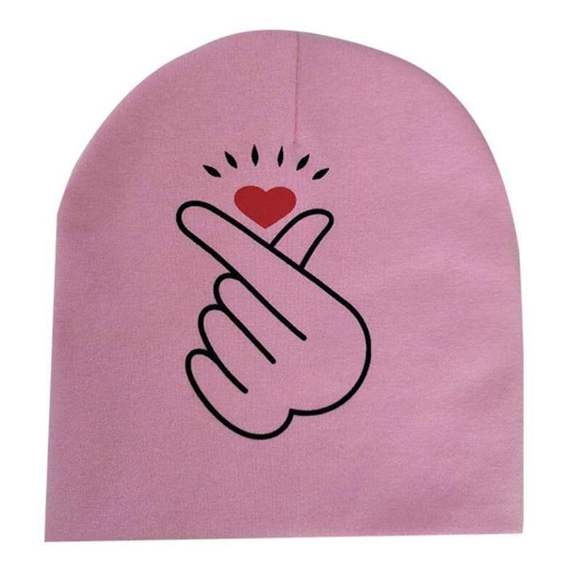 Modern Baby Hat Cute Ear Cotton Girls Cap Scarf Infant Hats Finger love Kids Boys Knitted Cap Winter hat I love mama/pap Cap