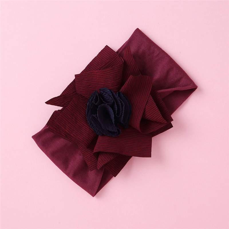 ILuxury Handmade Infant Child Hair Band Three-dimensional Alloy Rhinestone Crown Headdress Elastic Headband Turban For Baby Girls
