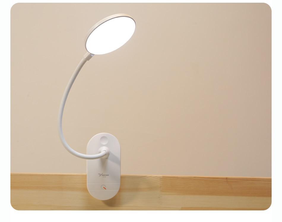 STEVVEX Clip Wireless Table Lamp For Study With 3 Modes Touch Rechargeable LED Reading Desk Lamp USB Table Light Flexo Lamps Table Reading Lamp with Clip for Desk and Bed
