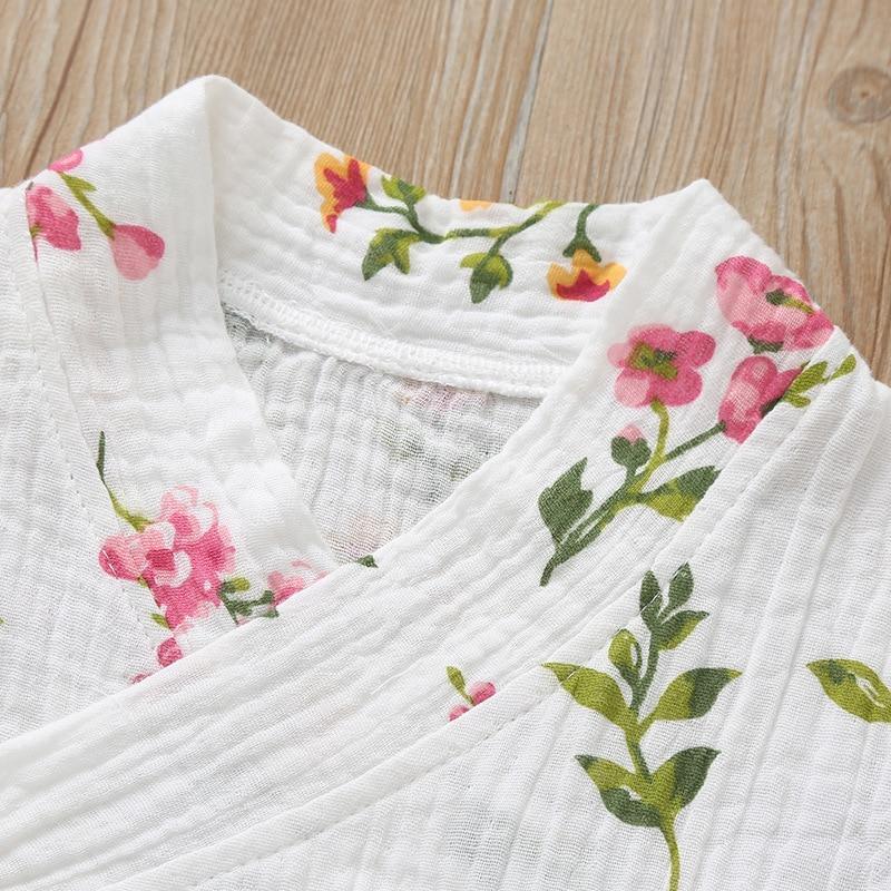 Summer Baby Girl/Boys Clothing Short-sleeved Rompers Jumpsuit Floral Print Cute Soft Newborn Infant Baby Playwear For Girls and Boys Kids