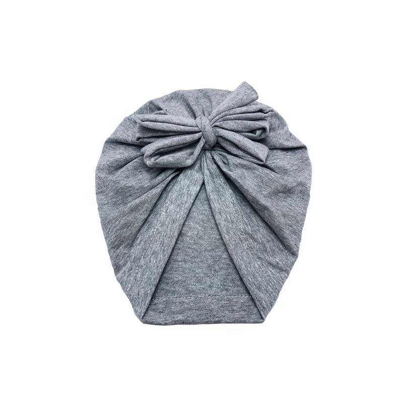 Luxury Modern Baby Headband Hat Bowknot Print Cotton Stretchy Turban Headband Infant Head Wrap Beanie Hat For Babies and Kids