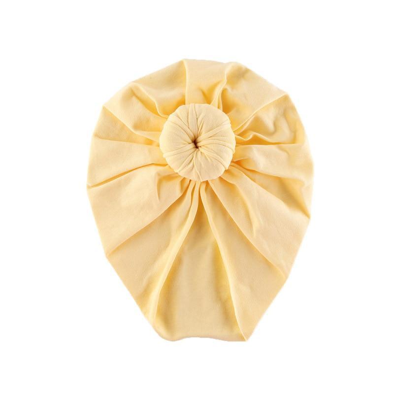 Infant Baby Headbands Solid Cotton Knot Turban Headband For Girls Beanie Hat Headwear For Girls