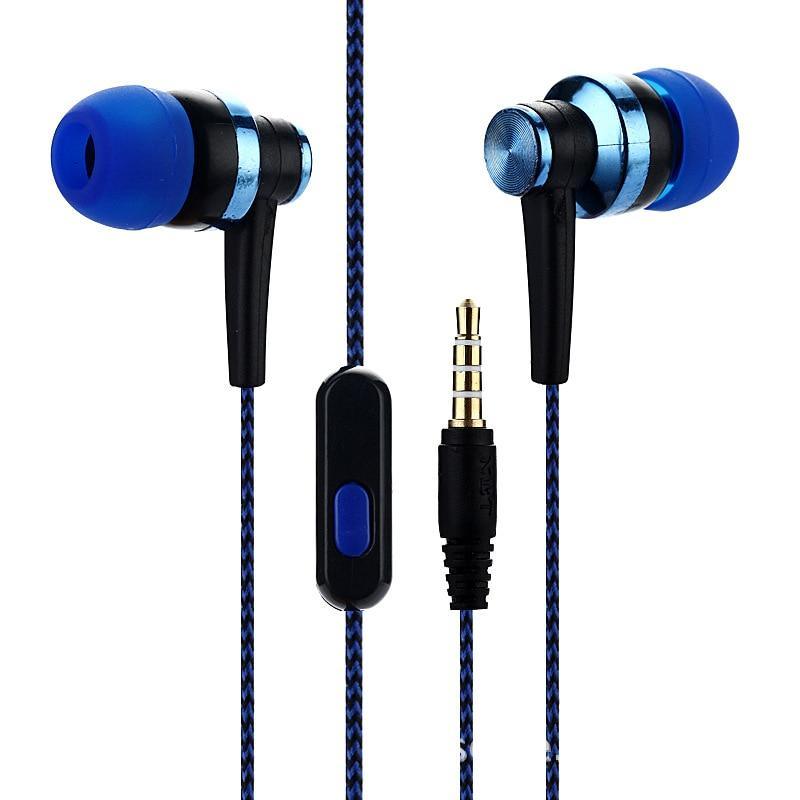 STEVVEX In-ear Braided Wiring Cord Universal Music Subwoofer Earphone Wheat Wire Earphone For Smart Phone and Android Mobile Phone