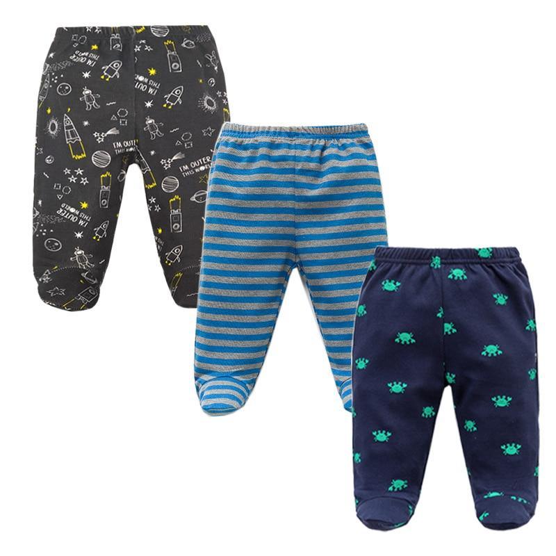 3PCS Baby Pants 100% Cotton Baby Girls and Boys Clothes Unisex Casual Bottom PP Pants Newborn Baby Clothing For Children