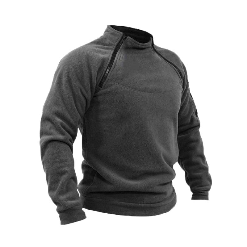 Men Unique Winter Fleece Jacket Lightweight Casual Tactical Outdoor Soft Jacket Men Spring Warm Military Jacket Man Adventure Sport Clothes Windproof Stylish Jackets