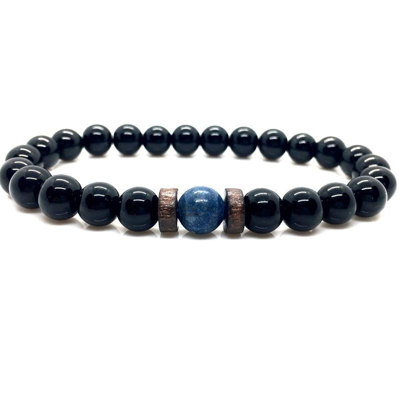 Lava Stone Men Wrist Bracelet Natural Moonstone Bead Tibetan Chakra Diffuser Bracelets For Men Jewelry Cool Gifts