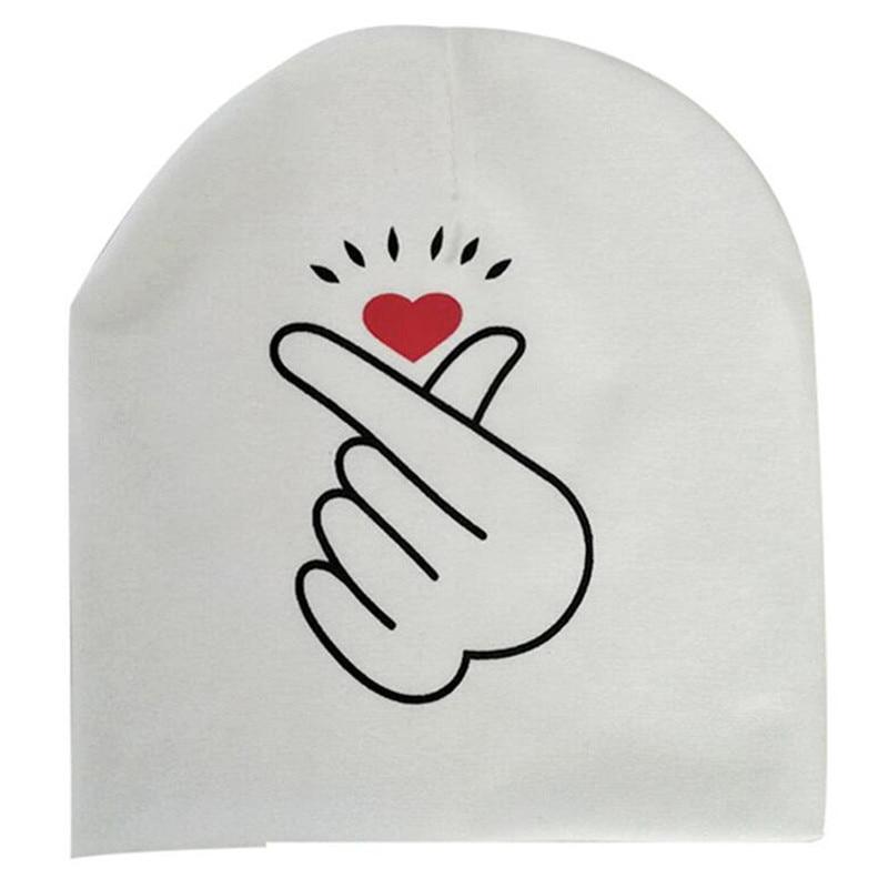 Modern Baby Hat Cute Ear Cotton Girls Cap Scarf Infant Hats Finger love Kids Boys Knitted Cap Winter hat I love mama/pap Cap