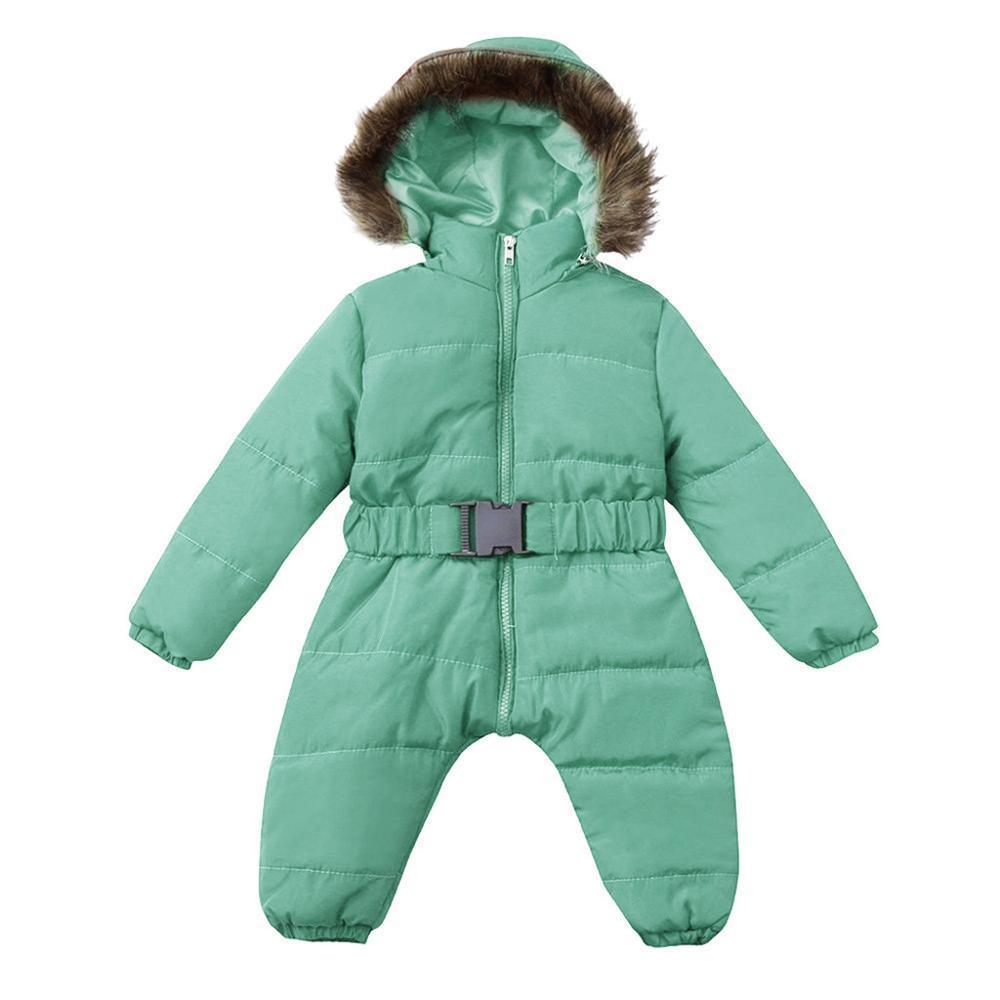 Winter Clothes For Infant Baby Hooded Warm Thick Snowsuit Jumpsuit Romper for Boys and Girls Style
