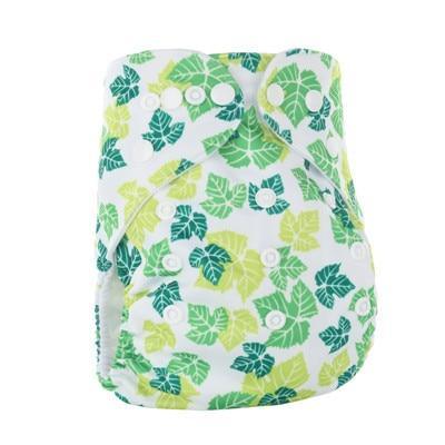 Modern Printed Bamboo Charcoal Inner Pocket Diaper For Baby Reusable Cloth Diaper Nappies With Double Leg Gusset In Modern Printed Design For Baby and Kids