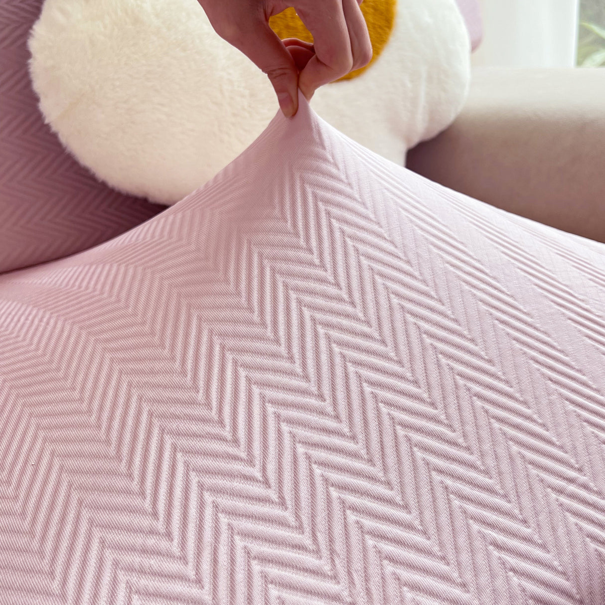 Cooling Stretchy Replacement Couch Cushion Covers for Sectional, Individual Couch Seat Cushion Covers