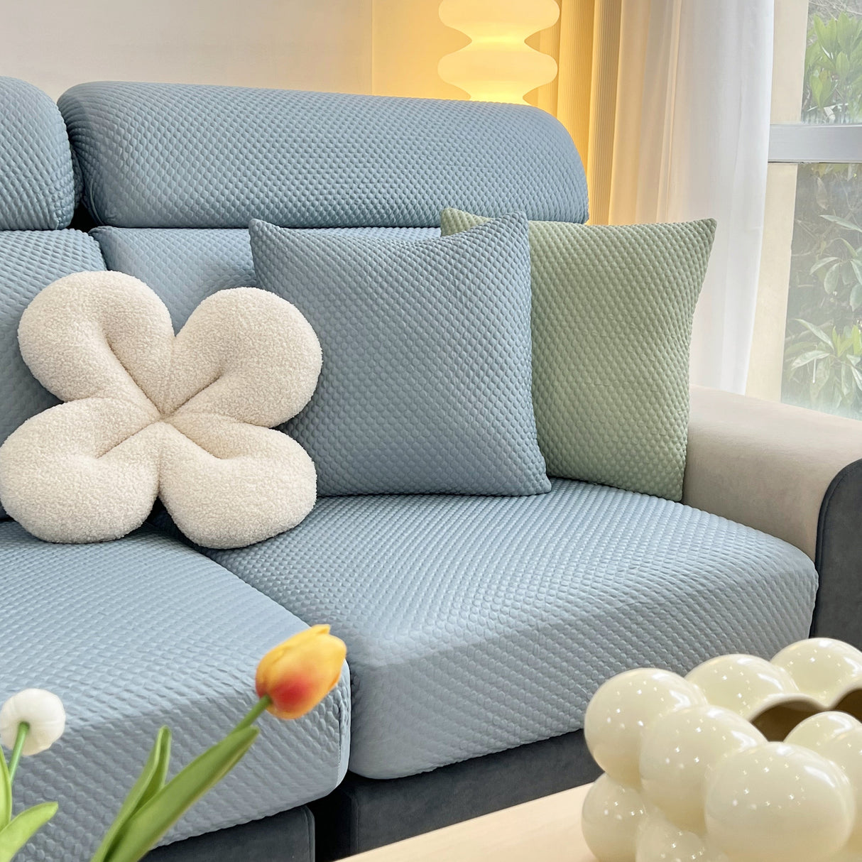Cooling Stretch Sofa Seat Cushion Covers, Slip Covers for Cushions, Universal Couch Cushion Protector