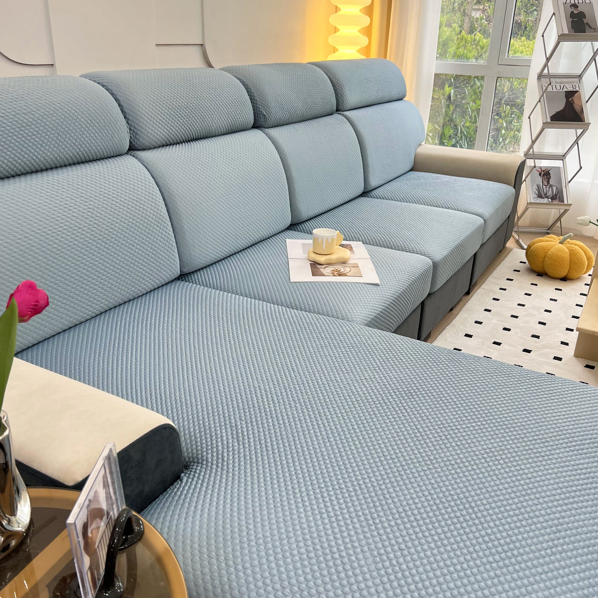 Cooling Stretch Sofa Seat Cushion Covers, Slip Covers for Cushions, Universal Couch Cushion Protector