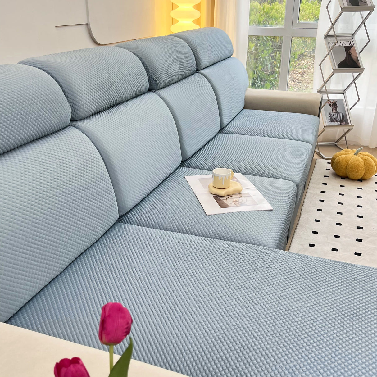 Cooling Stretch Sofa Seat Cushion Covers, Slip Covers for Cushions, Universal Couch Cushion Protector