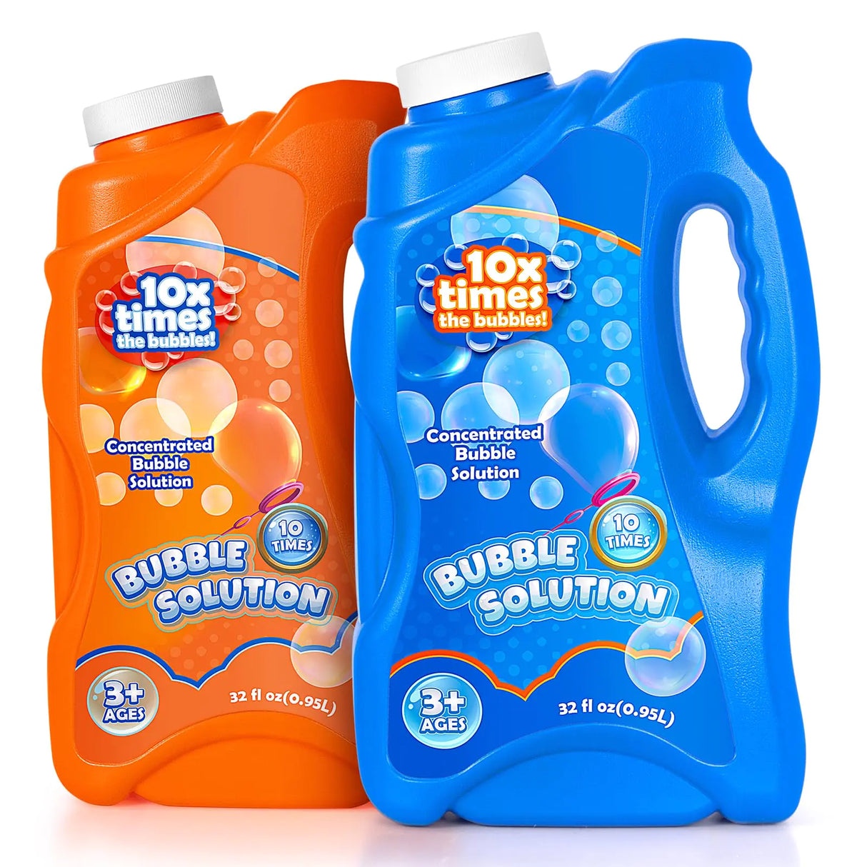 Kissdream 2 Bottles Bubble Solution Refills 64 oz Bubbles Concentrated for Bubble Machine Bubble Gun Bubble Wands Bubble Mower Bubble Juice Refills