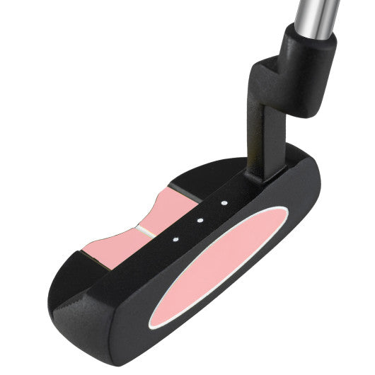 Junior Mallet Putter Individual Gold Club for Kids Ages 11-14-Pink