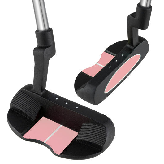 Junior Mallet Putter Individual Gold Club for Kids Ages 11-14-Pink