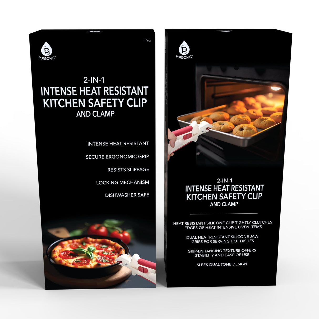Ultimate 4-Pack: Heat-Resistant Kitchen Safety Clips | Dual Silicone Jaws for Non-Slip Grip on Hot Cookware