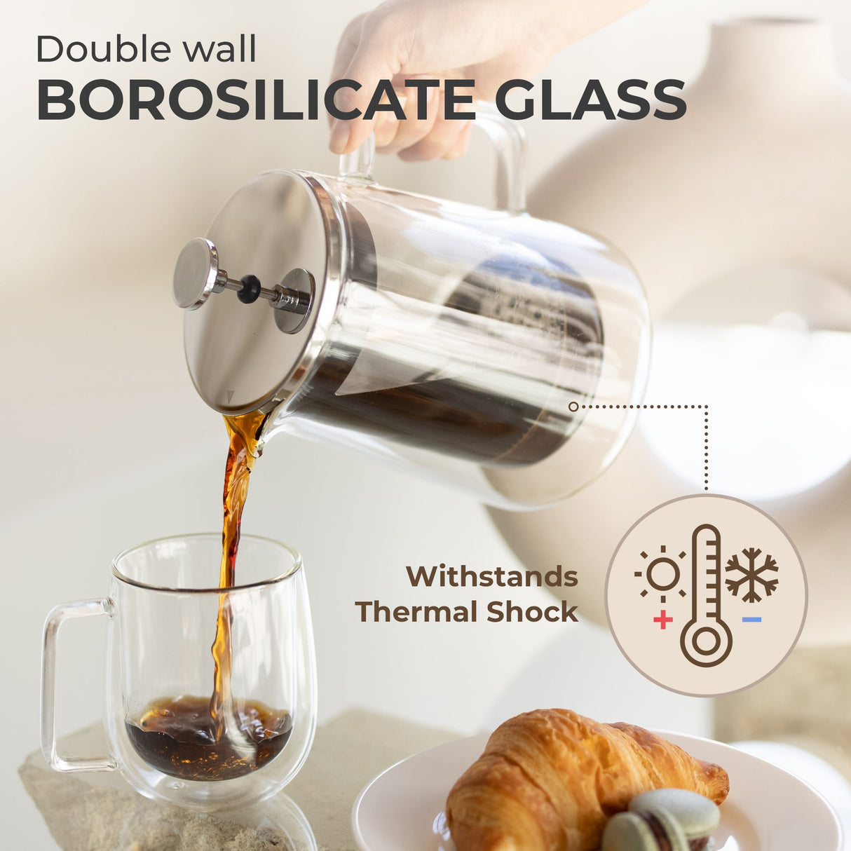 Glass French Press, KF1010