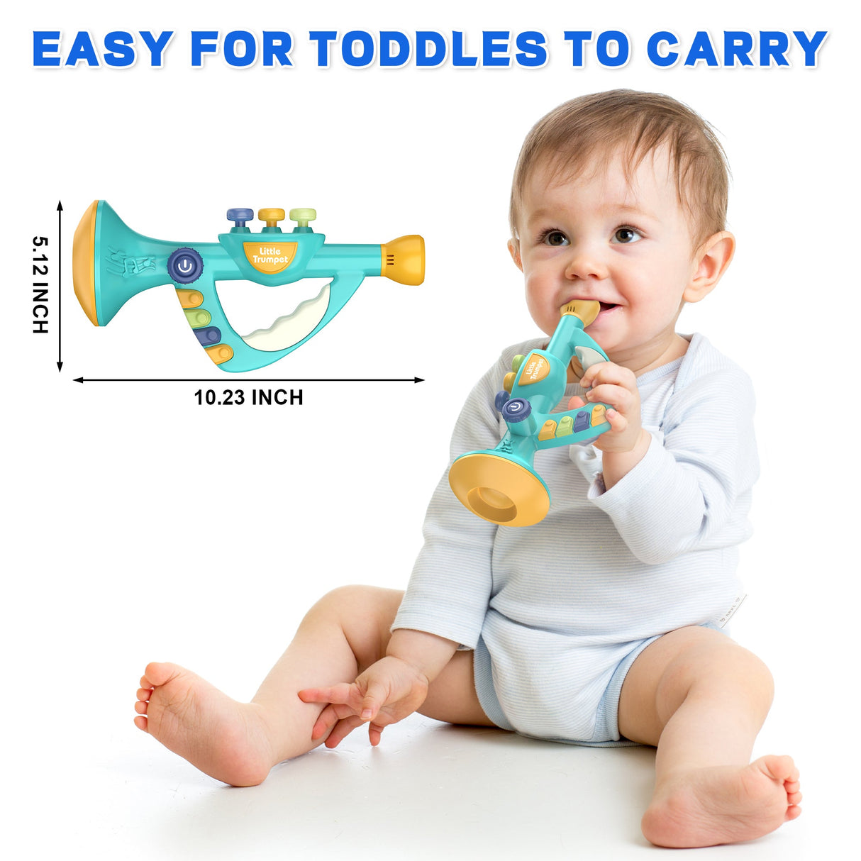 Contixo KT2 Little Trumpet Toy - Music Preschool Educational Ages 18 months+ by Contixo