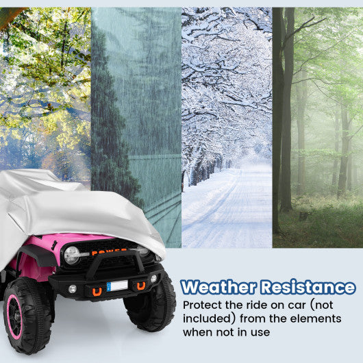 (Only Cover) Kids Car Cover for Power Ride-On Toy Car with Storage Bag