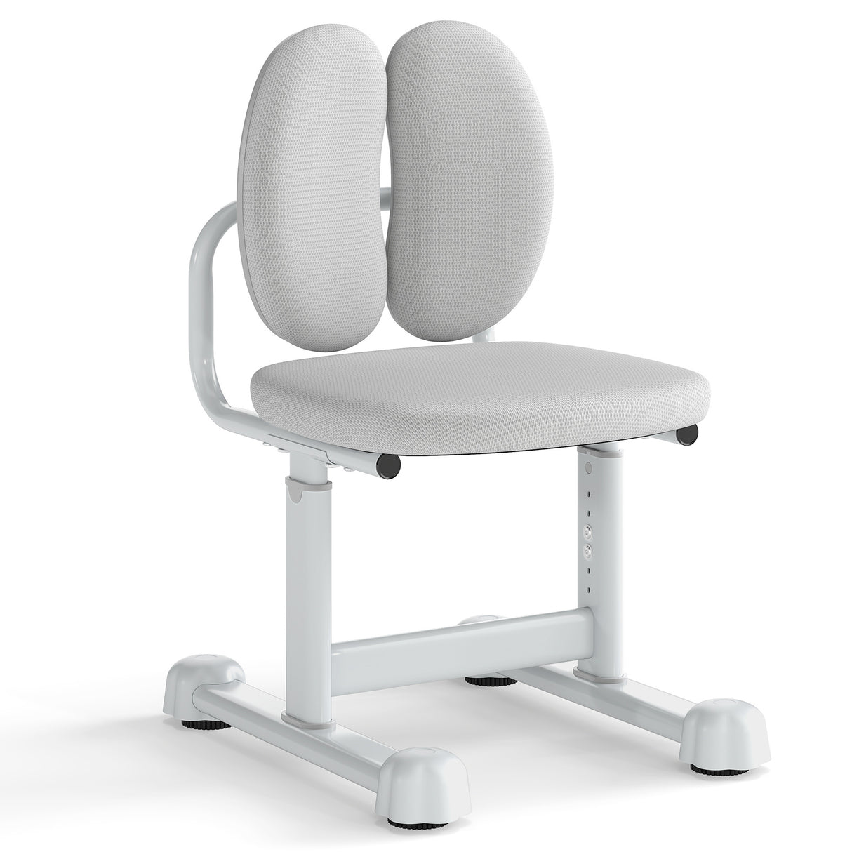 Kids Desk Chair Children Study Chair with Double Back Support and Adjustable Height-Gray