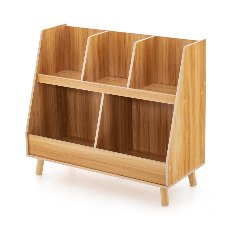 Kids Learning & Play Essentials Bundle ” Bookshelf + 4-in-1 Activity Table Set + 360 ° Swivel Chair