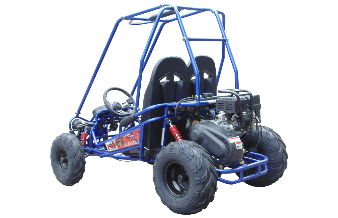 TrailMaster MINI XRX+ Kids Go Kart, 5.5hp Gas Engine with Electric Start, Remote Start/Kill, Ages 4-9