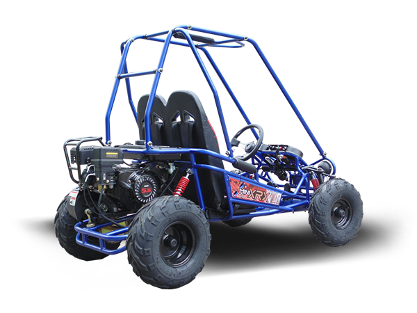 TrailMaster MINI XRX+ Kids Go Kart, 5.5hp Gas Engine with Electric Start, Remote Start/Kill, Ages 4-9