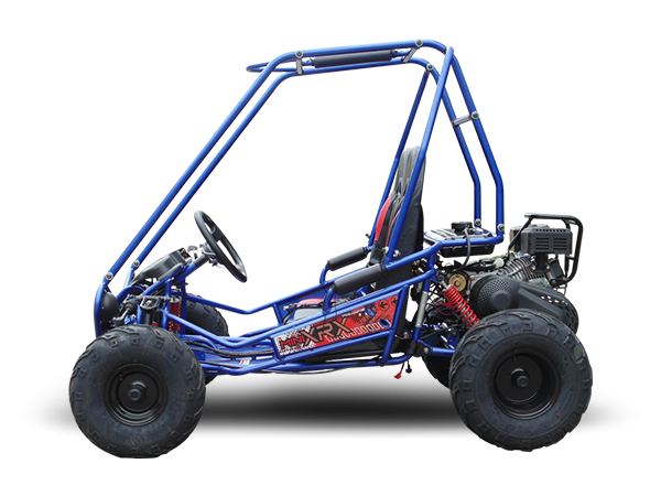TrailMaster MINI XRX+ Kids Go Kart, 5.5hp Gas Engine with Electric Start, Remote Start/Kill, Ages 4-9