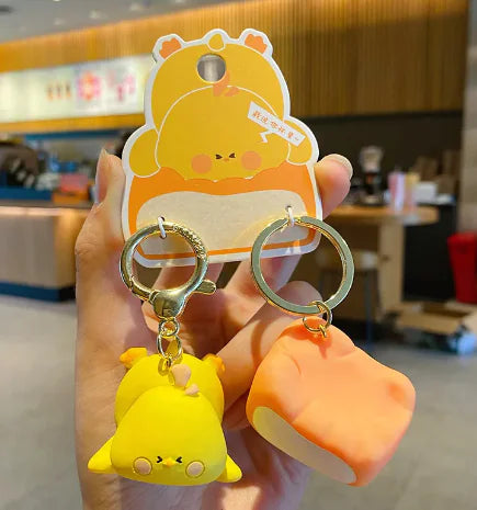 Couple A Pair Of Buckles Creative Keychain