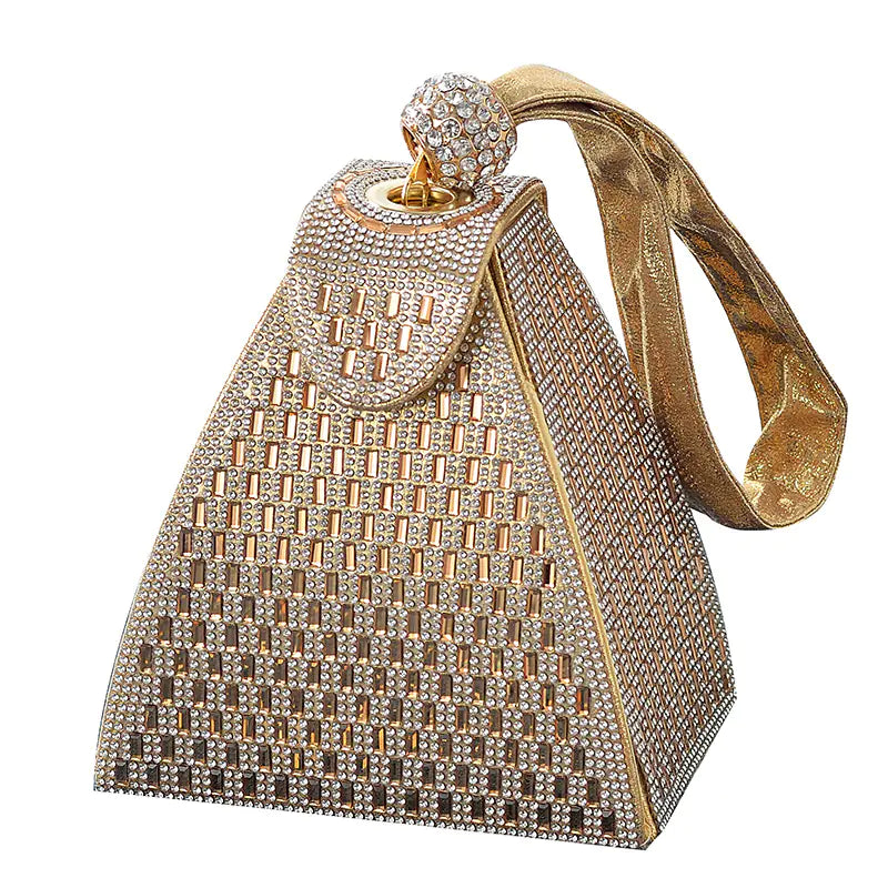 New Triangle Diamond Handbag for Evening Dresses