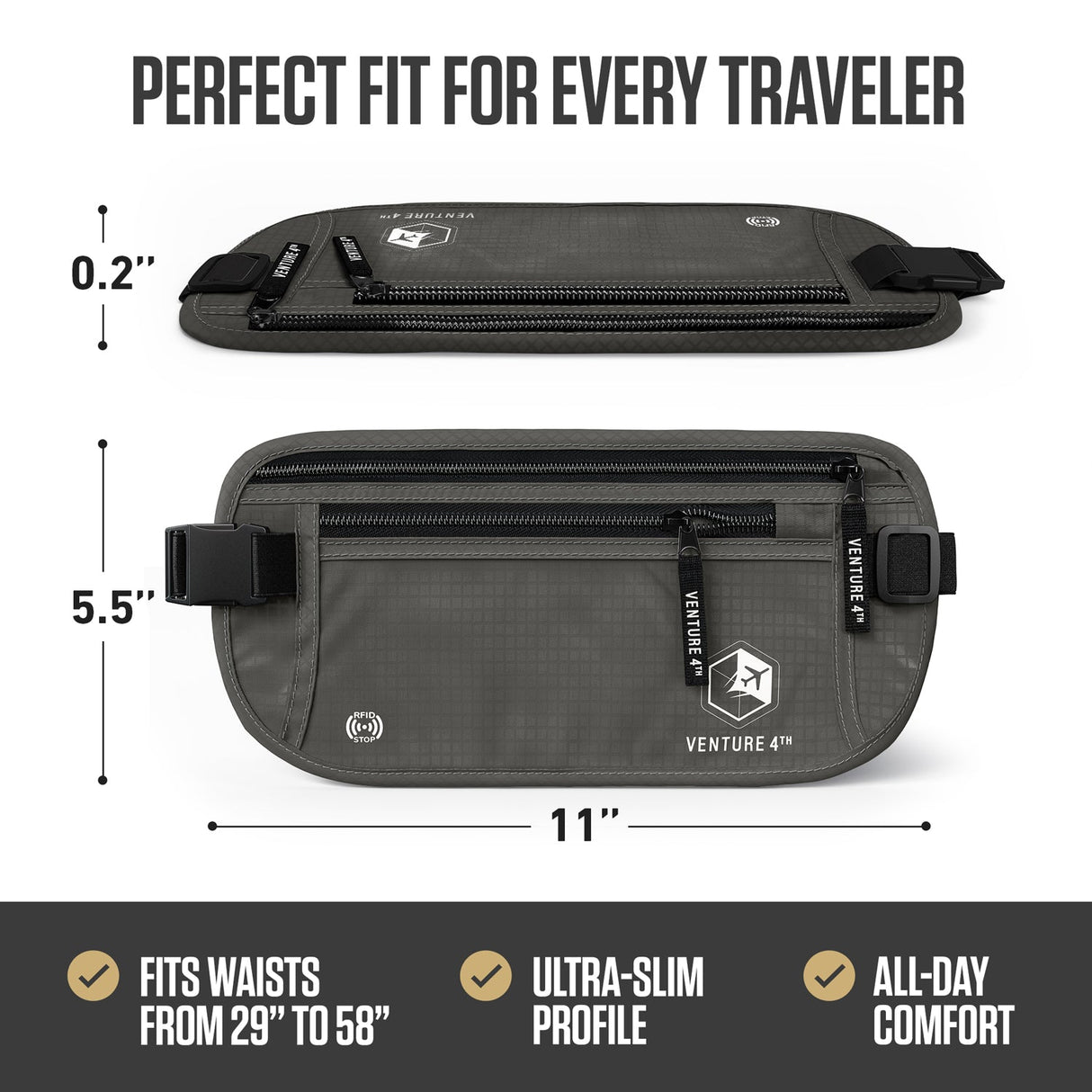 RFID Safe Money Belt