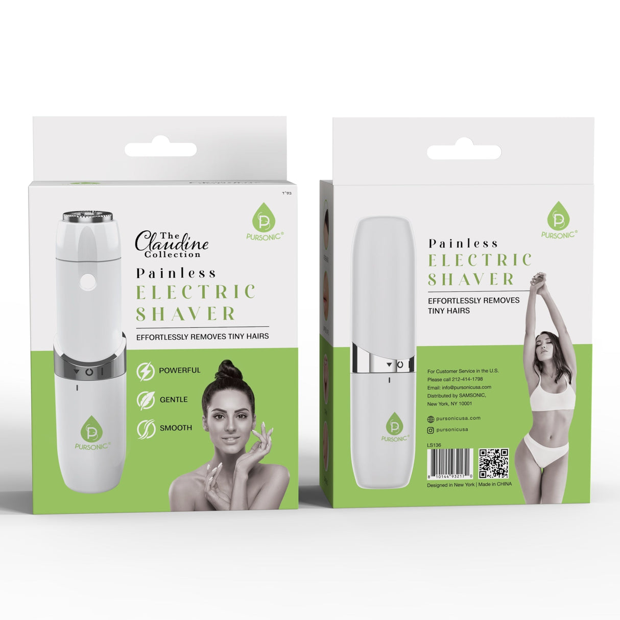 Pursonic Painless Electric Shaver – The Claudine Collection by Pursonic