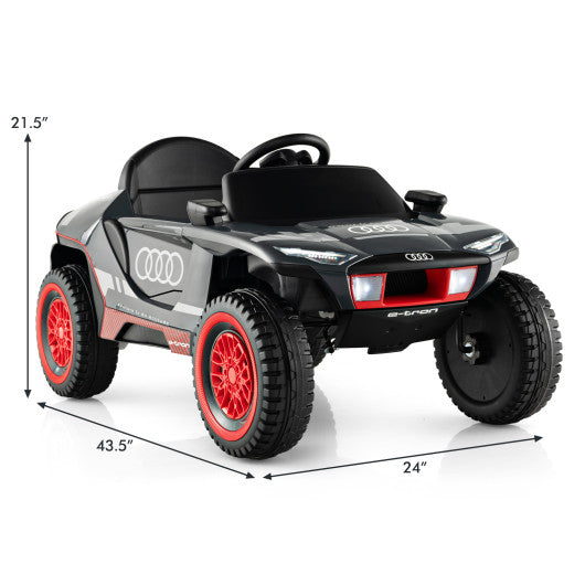 Licensed Audi Kids Ride On E-tron Racing Car-Gray