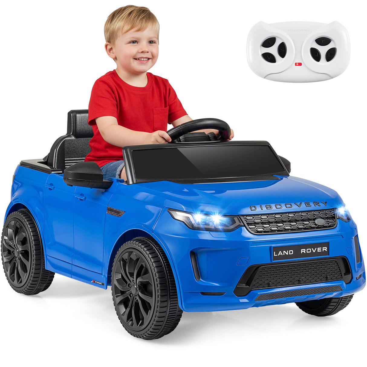 Licensed Land Rover Kids Ride on Car 12V Battery Powered Kids Electric Car-Navy