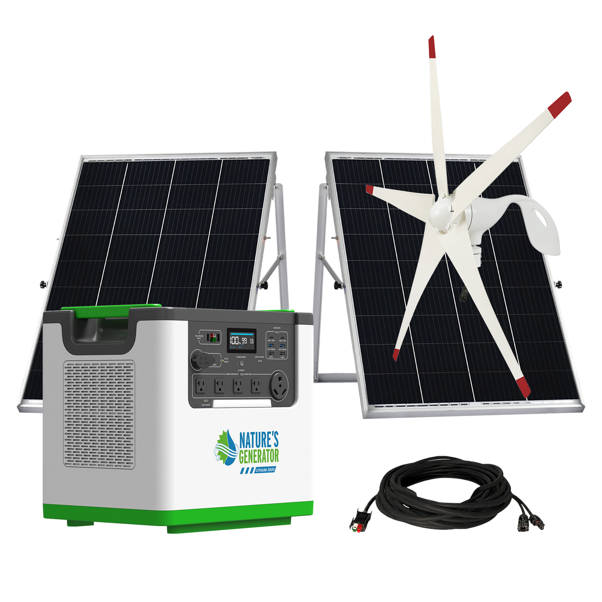 Nature's Generator Lithium 3600 Solar and Wind Generator