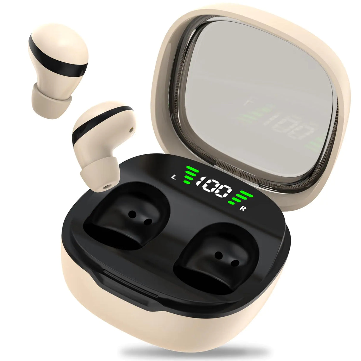 Generic Invisible Sleep Headphones,Noise Cancelling Earbuds for Sleep,Wireless Bluetooth 5.3 ,Mini Earbuds for Small Ear Tiny Hidden Headphones for Wom (Skin color)