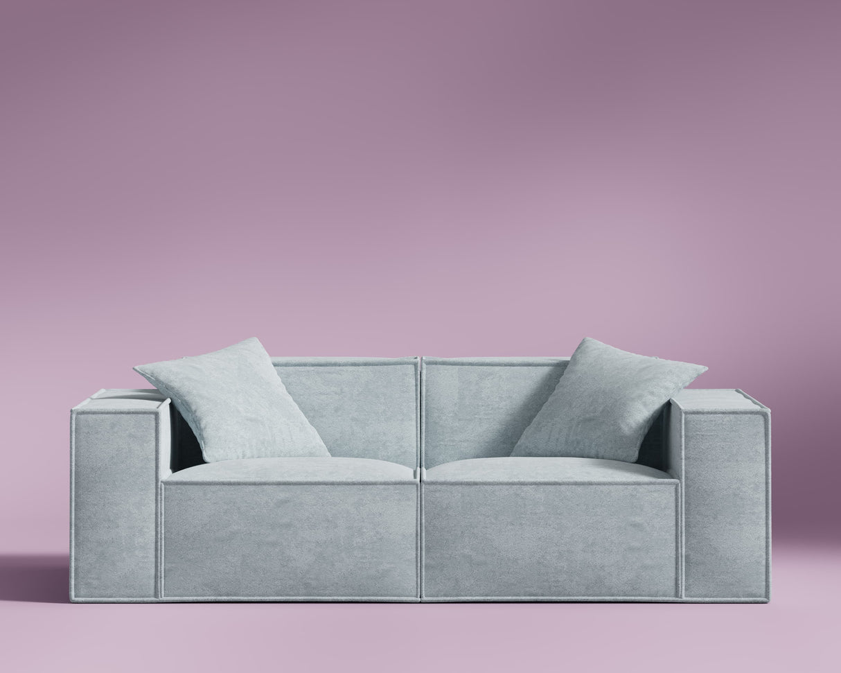 M1 Sofa Loveseat - Nitrogen Sky Blue