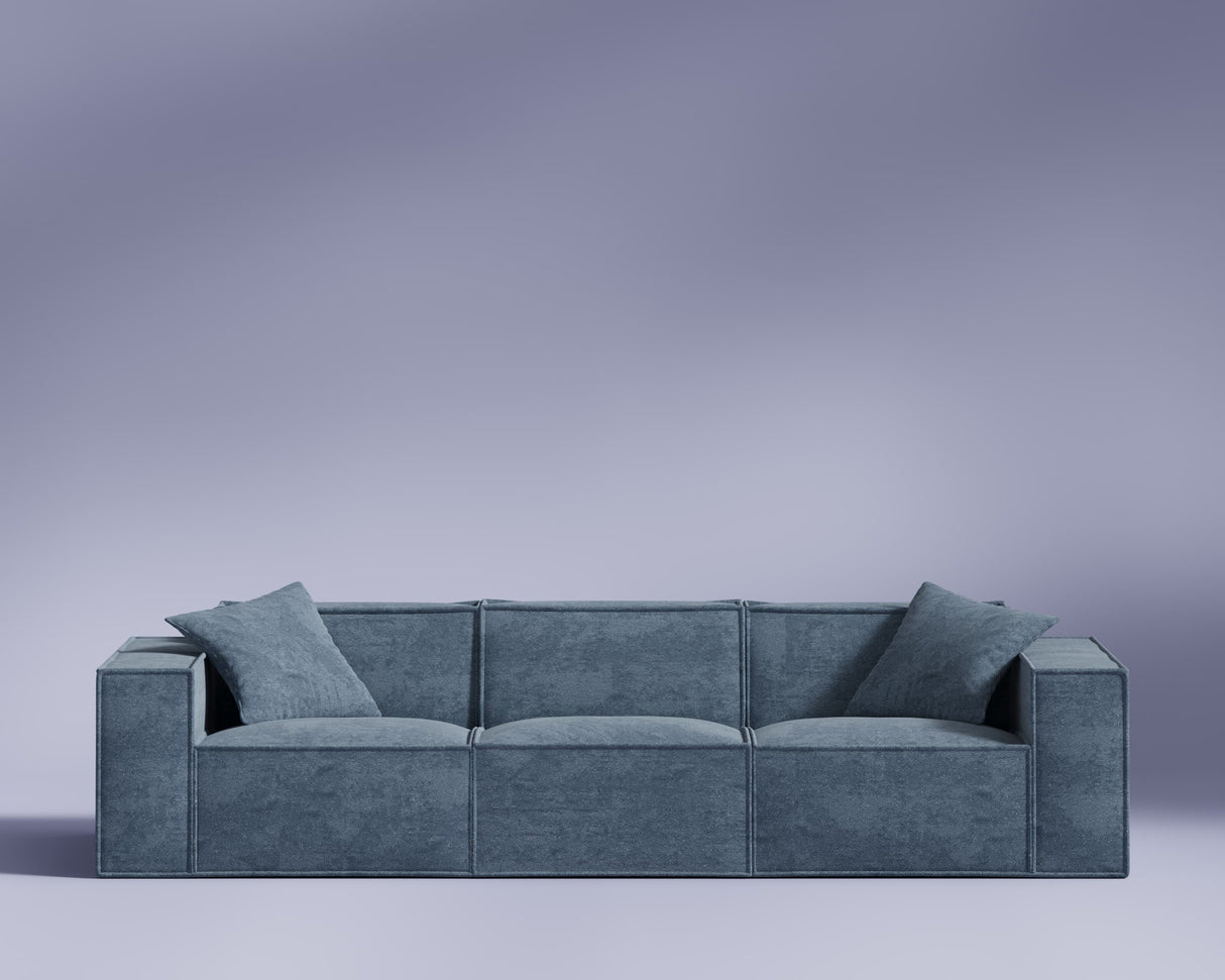 M1 Sofa Three Seater - Hydrogen Blue