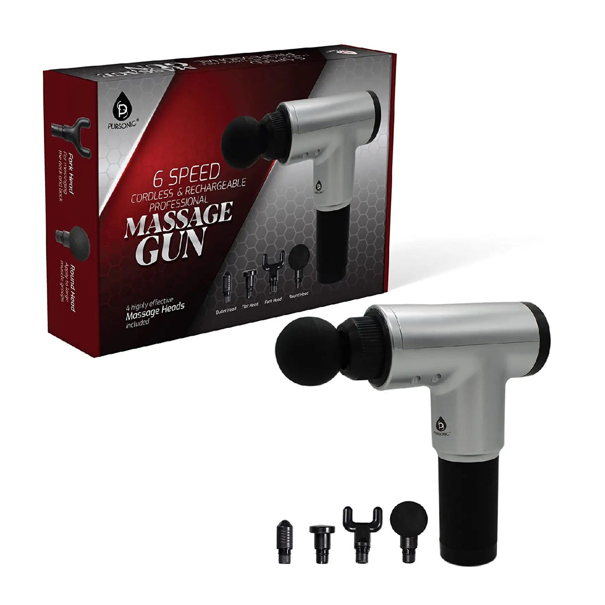 Total Wellness Recovery Bundle – Massage Gun, Red Light Therapy Mask & Hot/Cold Therapy Cube