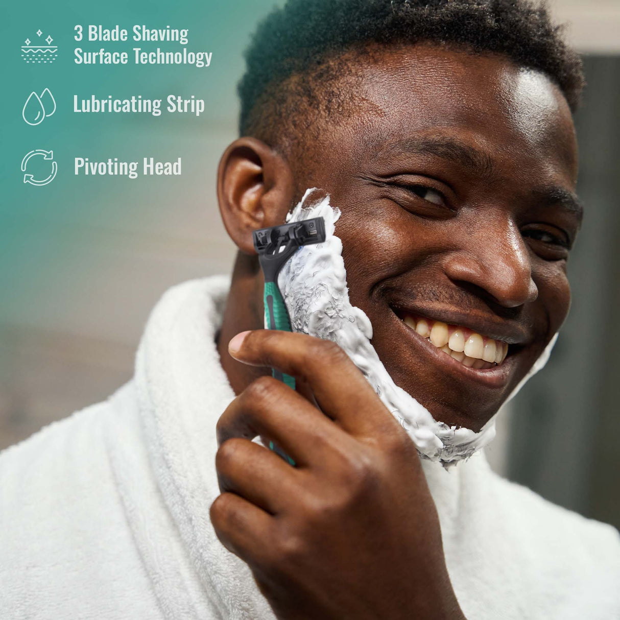 Mario Lopez Wireless Body Hair Trimmer & Shaver and Mario Lopez Disposable Razors - 3 Blade Shaving Surface Technology by Pursonic