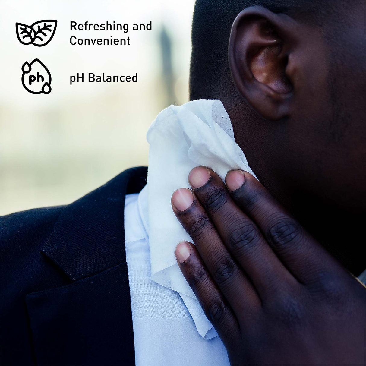 Pursonic Men’s Refresh & Groom Kit: Cedarwood, Tea Tree & Eucalyptus Wipes + Rechargeable Beard & Body Trimmer by Pursonic