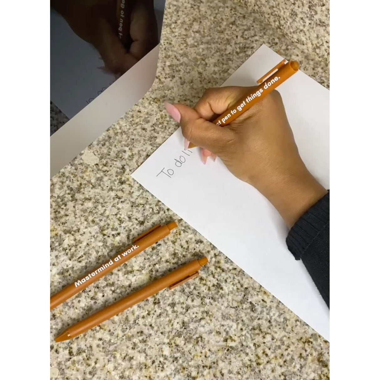 Mastermind Pen Set ๐ | Gel Click Pen Gift Set | 3 Pens in Caramel