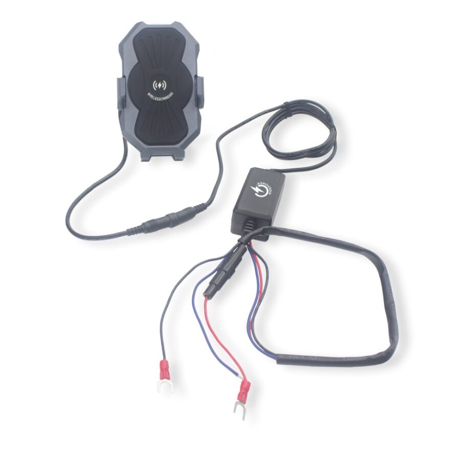 Metal Phone Mount Inductive charging kit - vibration dampening - IP67 rated by GloDea