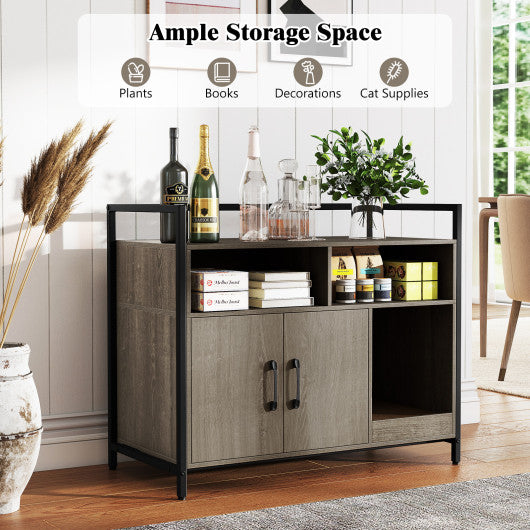 Patio Curved Bench Solid Wood Fire Pit Bench Outdoor Backless Loveseat-Natural